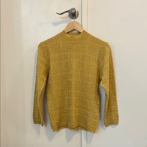 Golden Yellow Women's Crew Neck Sweater